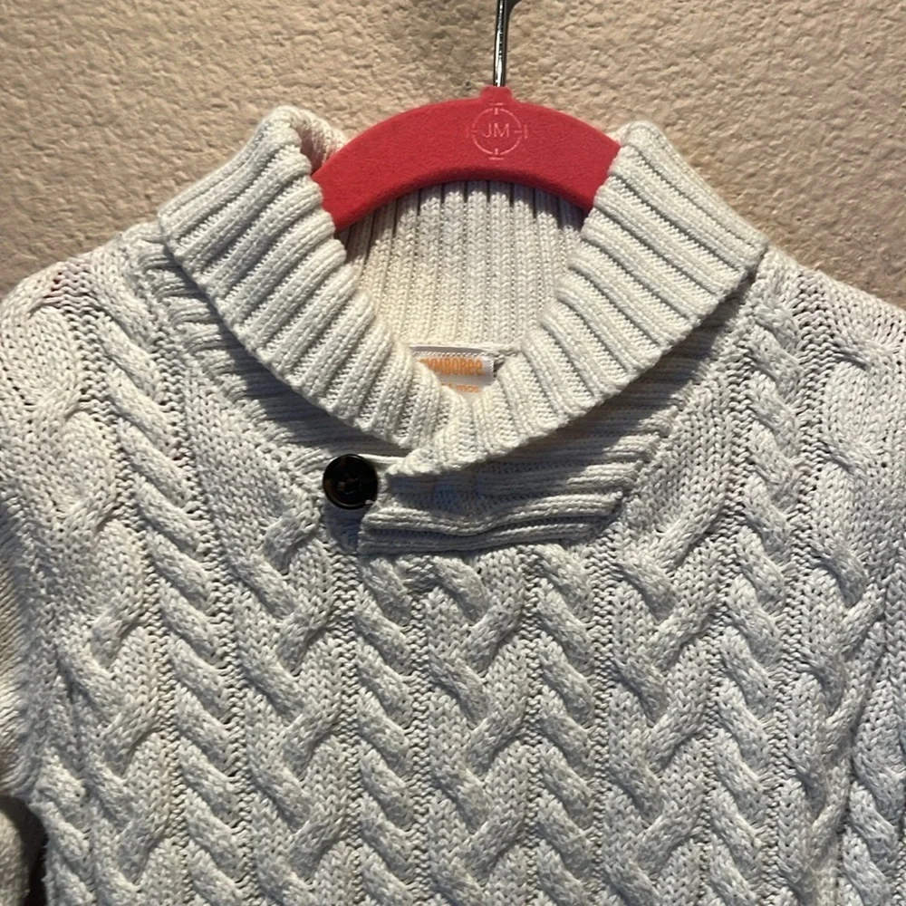 Gymboree Boy’s Fisherman’s Sweater Off White Size 18-24 months